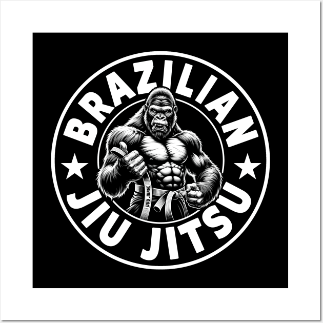 Brazilian Jiu Jitsu Wall Art by ShirtFace